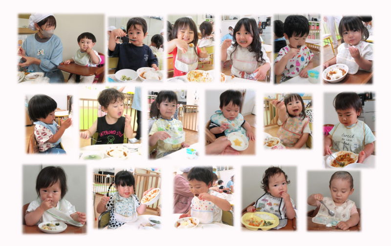 食事中